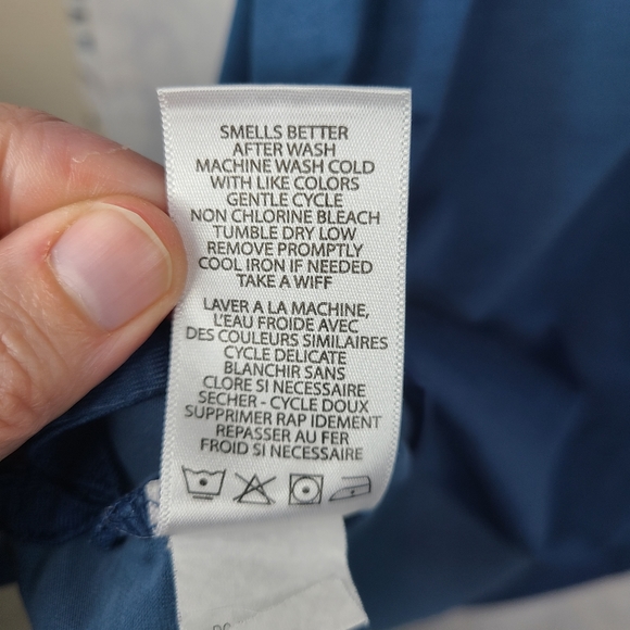 Travis Mathew blue striped details pima cotton blend polo shirt men's large - Picture 13 of 14